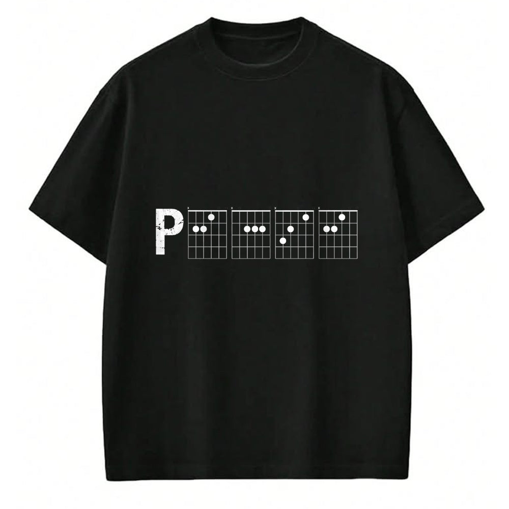Guitar Lover Shirt, Funny Guitar UnisexT-Shirt/Hoodie/Sweatshirt HLT00 - Guitar Chord Shirt Tab Funny Peace Word Made of Chords T-Shirt