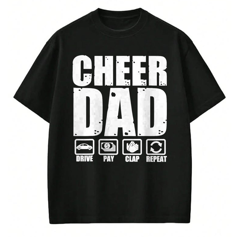Gift for Dad Shirt, Funny Dad Unisex T-Shirt/Hoodie/Sweatshirt HLT00 – Funny Cheer Dad Proud Cheerleader Father Humor Fathers Day T-Shirt