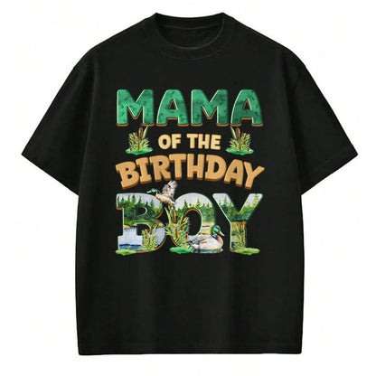 Gift for Mom Shirt, Funny Mom Unisex T-Shirt/Hoodie/Sweatshirt HLT00 - Mom Dad Mama Birthday Boy One Lucky Duck 1st First Family T-Shirt