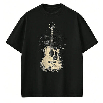 Guitar Lover Shirt, Funny Guitar UnisexT-Shirt/Hoodie/Sweatshirt HLT00 - Acoustic Guitar Player Vintage Rock Graphic T-Shirt, Men, Black, 3X-Large