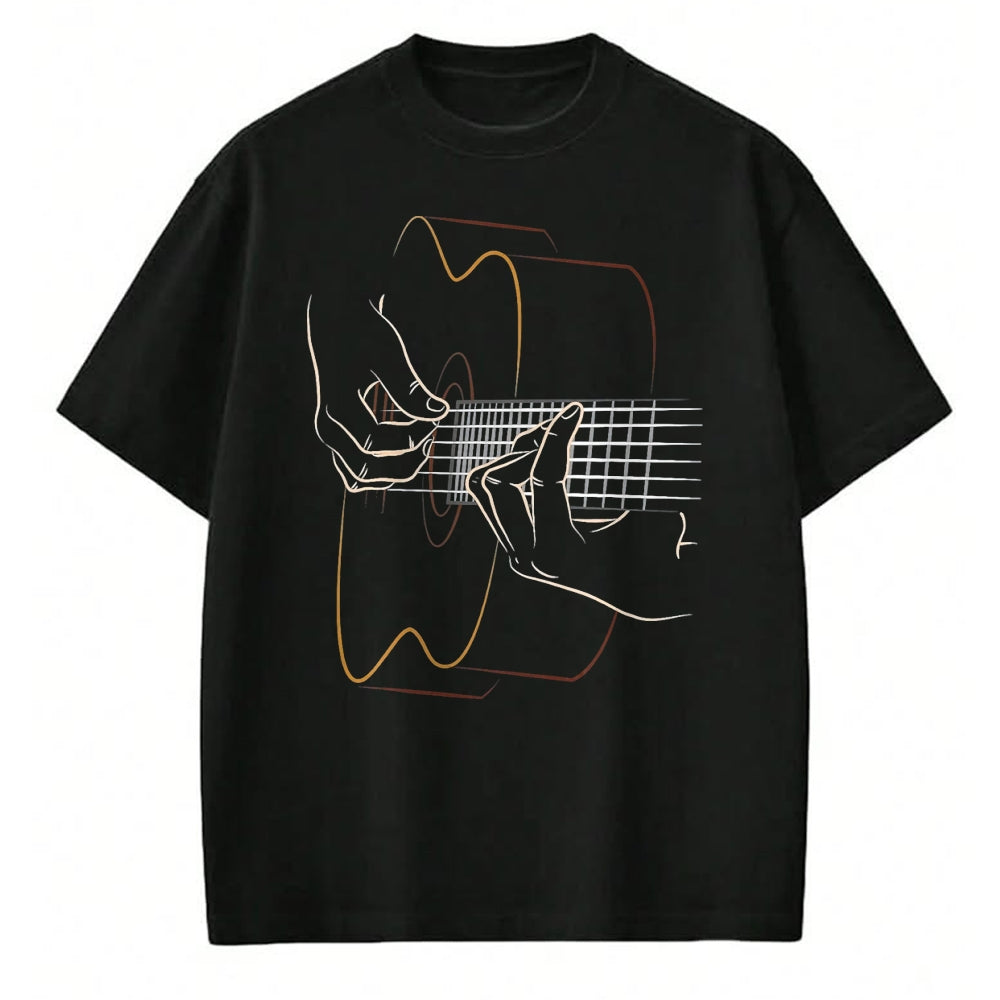 Guitar Lover Shirt, Funny Guitar UnisexT-Shirt/Hoodie/Sweatshirt HLT00 - Cool Acoustic Guitar for Men Women Acoustic Guitar Player T-Shirt, Men, Black, 3X-Large