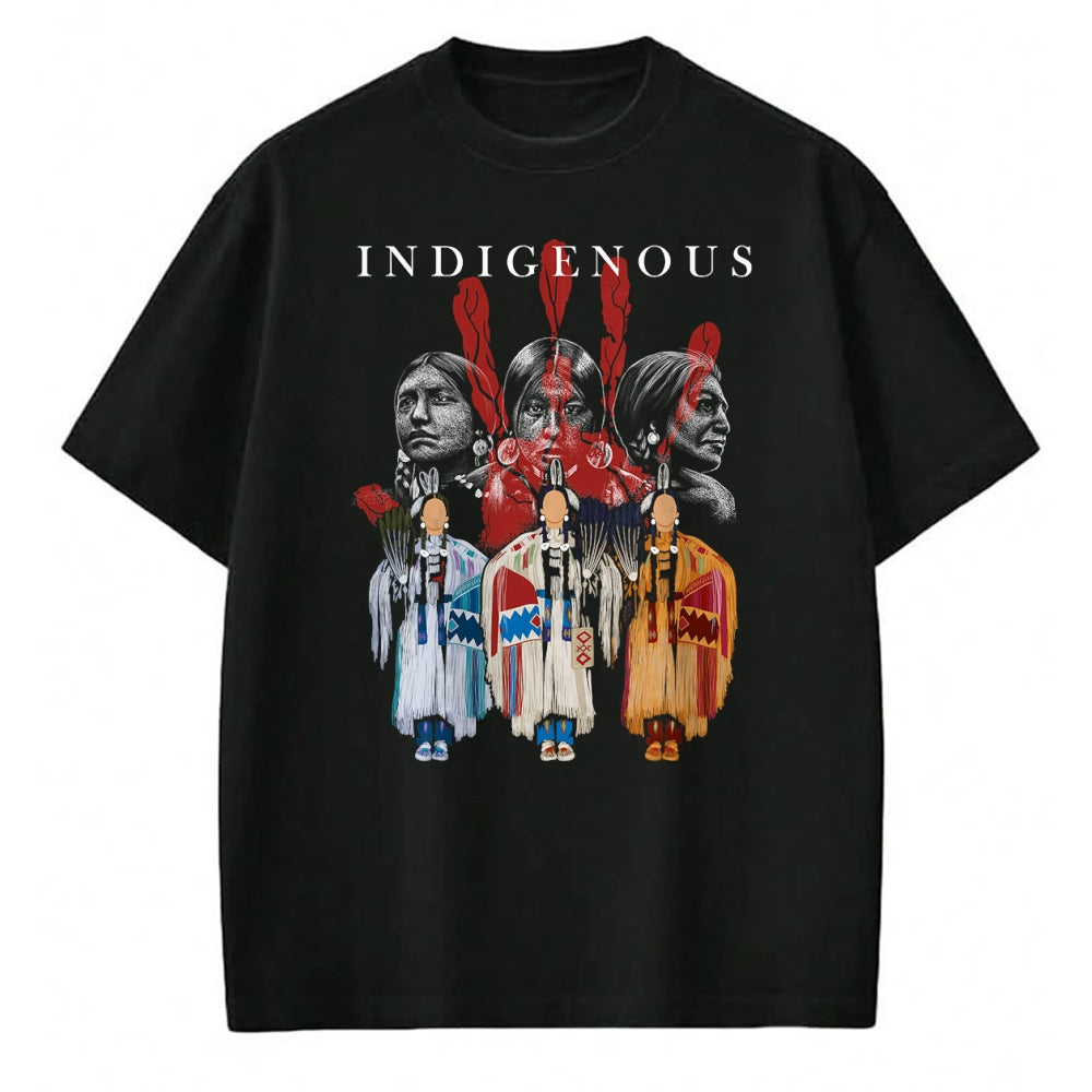 Native American T-Shirts, Vintage Native American Unisex T-Shirt/Hoodie/Sweatshirt HLT00 - Native American Indigenous Red Hand Indian Blood Themed