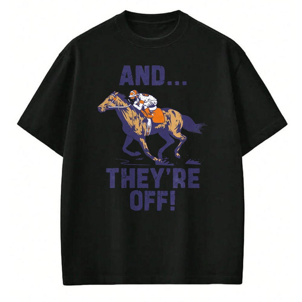 Best Horse Lover Shirt , Funny Horse UnisexT-Shirt/Hoodie/Sweatshirt HLT00 - Horse Racing Shirt Toddler Kids Boys Girls and They_re Off T-Shirt