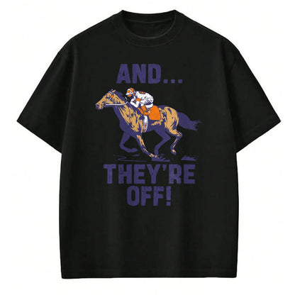 Best Horse Lover Shirt , Funny Horse UnisexT-Shirt/Hoodie/Sweatshirt HLT00 - Horse Racing Shirt Toddler Kids Boys Girls and They_re Off T-Shirt