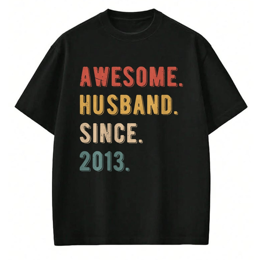 Best Wife Shirt, Wife and Husband Unisex T-Shirt/Hoodie/Sweatshirt HLT00 - 11th Wedding Anniversary Epic Awesome Husband Since 2013 T-Shirt (2)