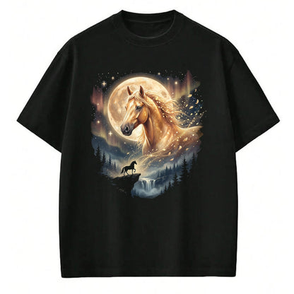 Best Horse Lover Shirt , Funny Horse UnisexT-Shirt/Hoodie/Sweatshirt HLT00 - Mystical Majestic Horse Spirit Animal Full Moon Nature Women T-Shirt
