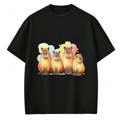 Cute Capybara Shirt, Funny Capybara Unisex T-Shirt/Hoodie/Sweatshirt HLT00 - Funny Capybara Long Sleeve T-Shirt (1)
