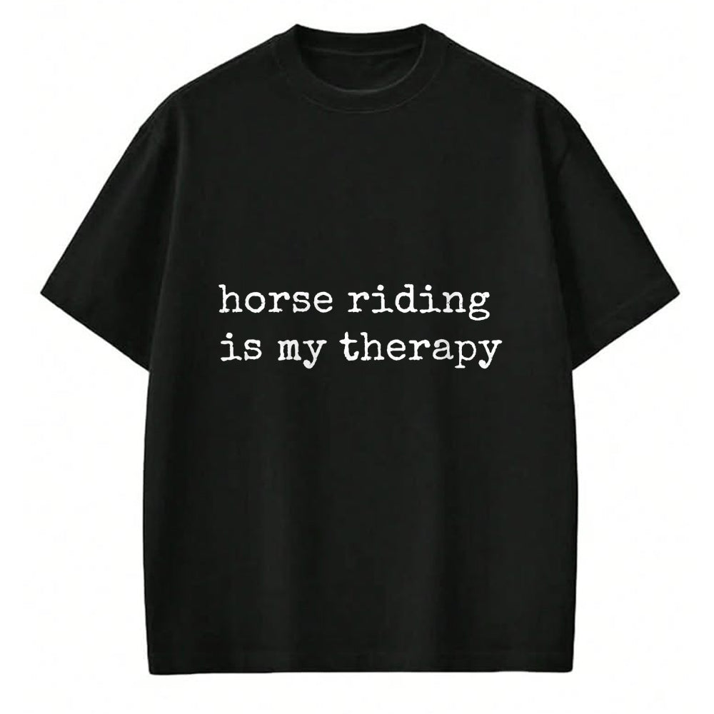 Best Horse Lover Shirt , Funny Horse UnisexT-Shirt/Hoodie/Sweatshirt HLT00 - Horse Riding is My Therapy, Horseback Riding Gifts Women Men T-Shirt (Copy)