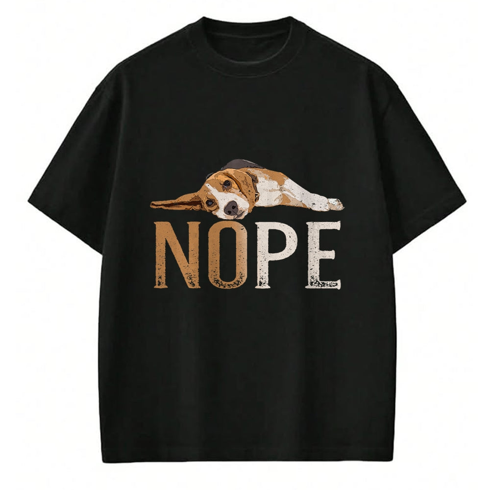 Dog Love Shirt, Dog Lover Gift T-Shirt/Hoodie/Sweatshirt HLT00 - Nope Lazy Beagle Funny Dog Lover Vintage Cute Beagle Mom T-Shirt