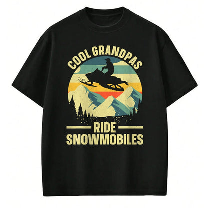 Best Grandpa Shirt, Proud Grandpa Unisex T-Shirt/Hoodie/Sweatshirt HLT00 - Cool Snowmobile Art For Men Grandpa Snowmobiling Snowmobile T-Shirt
