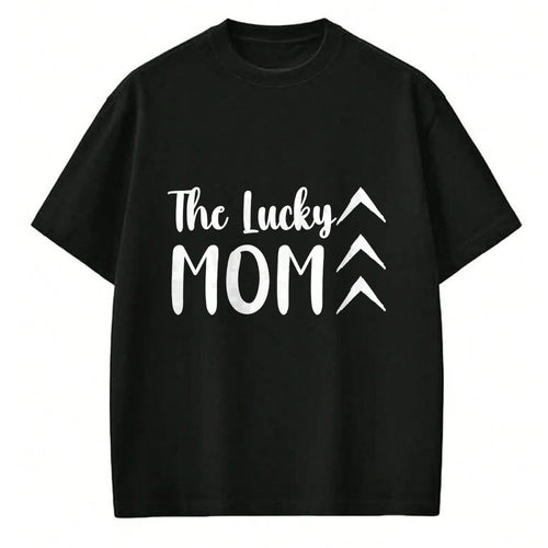 Gift for Mom Shirt, Funny Mom Unisex T-Shirt/Hoodie/Sweatshirt HLT00 - The Lucky Mom Down Syndrome Awareness Three Arrow 21 Long Sleeve T-Shirt