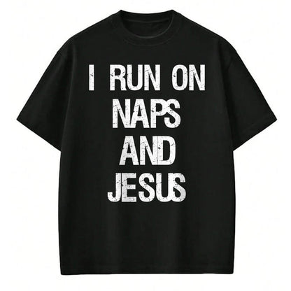 Christian Tee, Christian Faith Unisex T-Shirt/Hoodie/Sweatshirt HLT00 - Funny Run On Nap & Jesus Christ Sayings Christian T-Shirt (2)