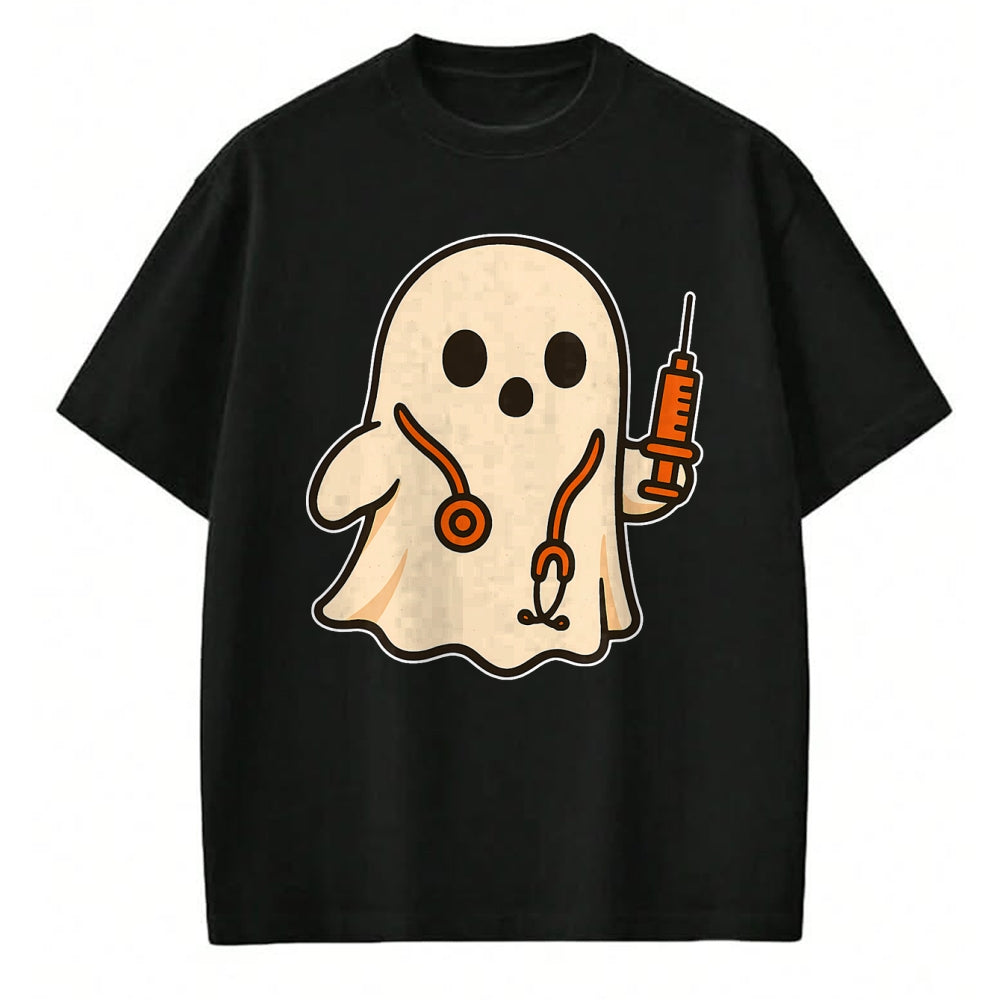 Best Doctor Shirt, Funny Doctor UnisexT-Shirt/Hoodie/Sweatshirt HLT00 - Doctor Ghost with Stethoscope T-Shirt