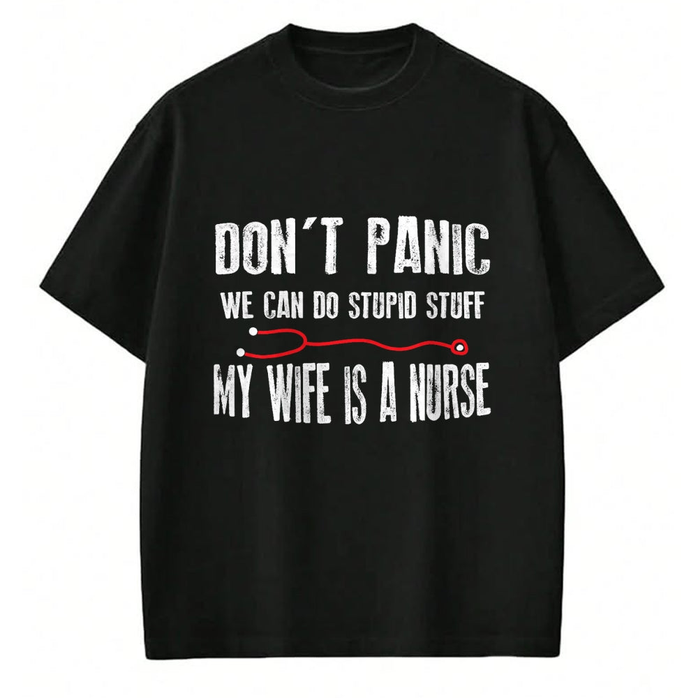 Funny Nurse Shirt, Nurse Unisex T-Shirt/Hoodie/Sweatshirt HLT00 - My Wife Is Nurse - Husband T-Shirt