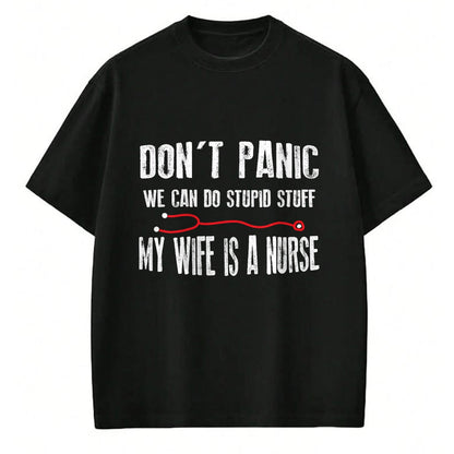 Funny Nurse Shirt, Nurse Unisex T-Shirt/Hoodie/Sweatshirt HLT00 - My Wife Is Nurse - Husband T-Shirt