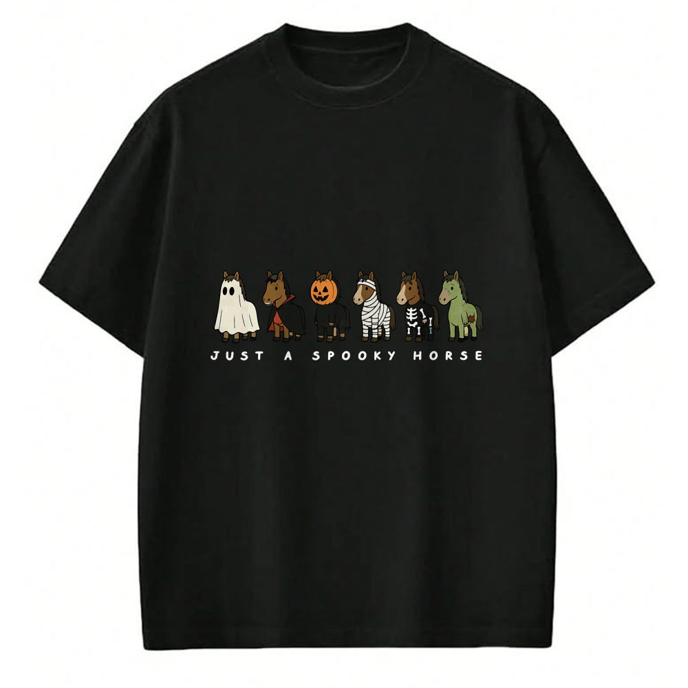 Best Horse Lover Shirt , Funny Horse UnisexT-Shirt/Hoodie/Sweatshirt HLT00 - Cute Funny Just A Spooky Horse Ghost Monsters Halloween T-Shirt