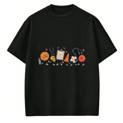 Best Teacher Shirt, Funny Teacher UnisexT-Shirt/Hoodie/Sweatshirt HLT00 - PE Teacher Doodle Physical Education Basketball Back to T-Shirt