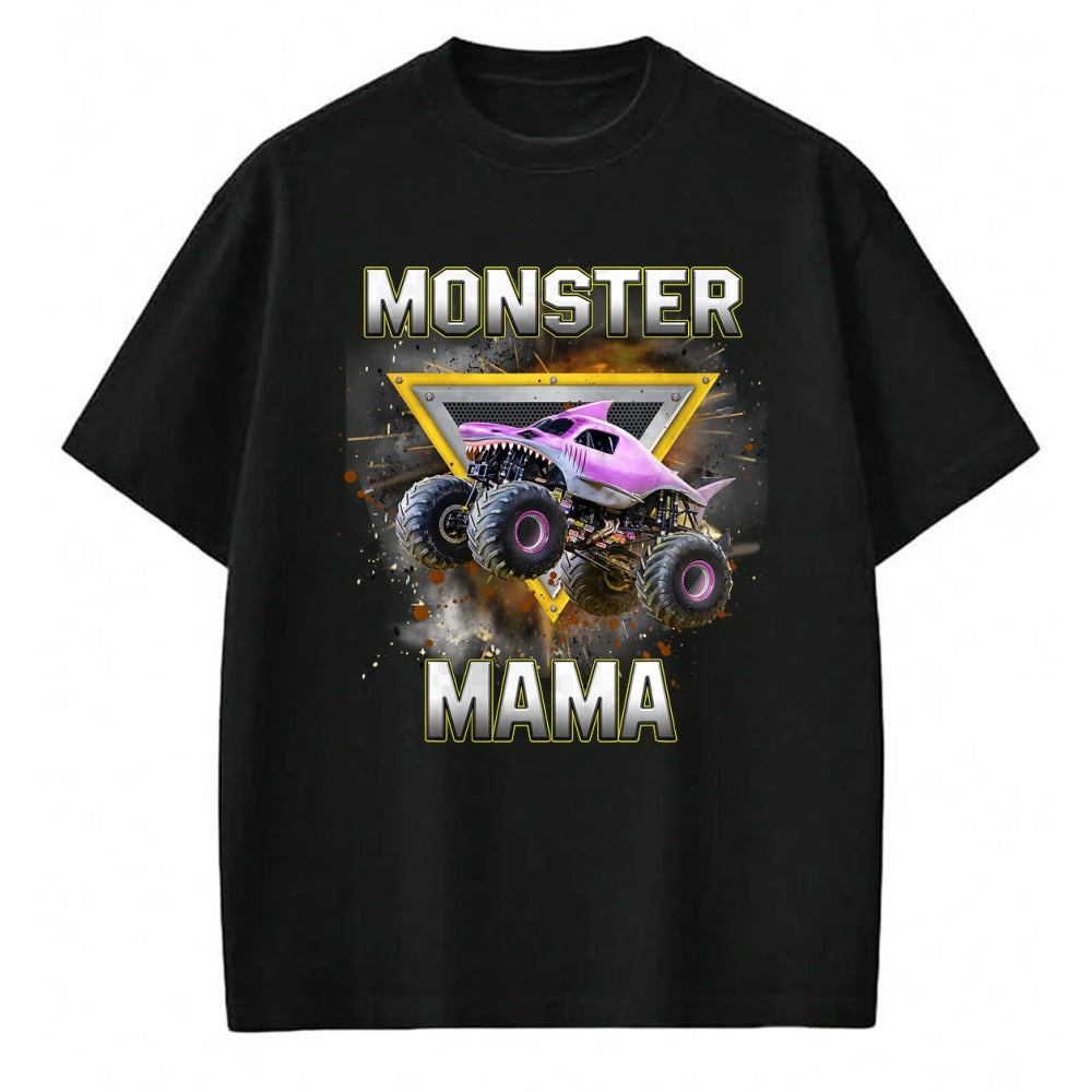 Gift for Mom Shirt, Funny Mom Unisex T-Shirt/Hoodie/Sweatshirt HLT00 - Monster Truck Mama Monster Truck Are My Jam Truck Lovers T-Shirt