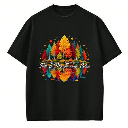 Best Thanksgiving Family Shirt , Funny Thanksgiving UnisexT-Shirt/Hoodie/Sweatshirt HLT00 - Vintage Autumn Leaves Funny Fall is My Favorite Color T-Shirt