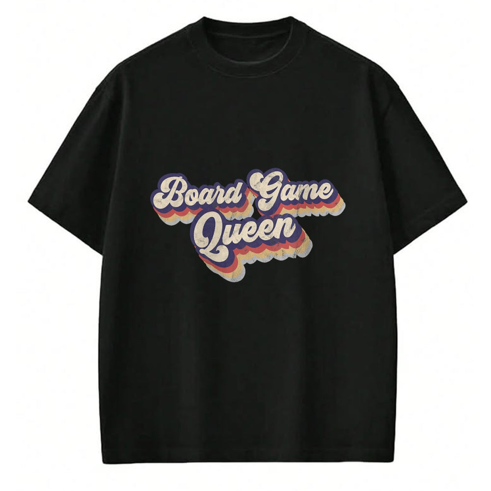 Gift for Mom Shirt, Funny Mom Unisex T-Shirt/Hoodie/Sweatshirt HLT00 - Board Game Queen Lucky Game Night Mom Tabletop Boardgamers T-Shirt