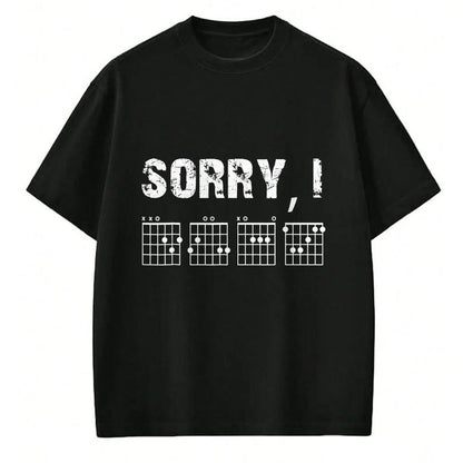 Guitar Lover Shirt, Funny Guitar UnisexT-Shirt/Hoodie/Sweatshirt HLT00 - Sorry I-DGAF Funny Hidden Message Guitar Chords for Lover T-Shirt