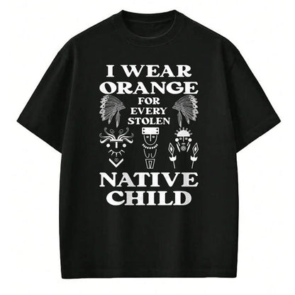 Native American T-Shirts, Vintage Native American Unisex T-Shirt/Hoodie/Sweatshirt HLT00 - I Wear Orange For Every American Native Child Indian Pride (3)