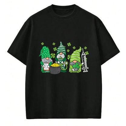 Funny Nurse Shirt, Nurse Unisex T-Shirt/Hoodie/Sweatshirt HLT00 - Gnome Nurses Saint Pattys Scrub Nurse St Patricks Day Women T-Shirt