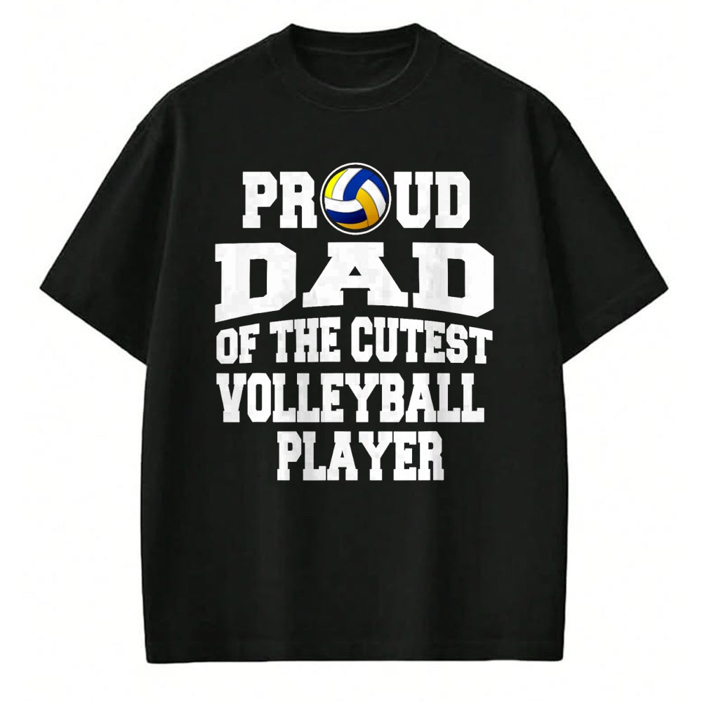 Gift for Dad Shirt, Funny Dad Unisex T-Shirt/Hoodie/Sweatshirt HLT00 – FAMILY 365 Father_s Day Proud Dad of A Volleyball Player T-Shirt