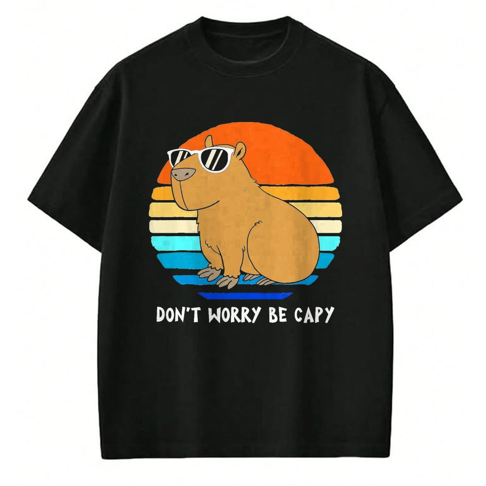 Cute Capybara Shirt, Funny Capybara Unisex T-Shirt/Hoodie/Sweatshirt HLT00 - Sorry Im Late I was Avoiding Non-Preferred Tasks Capybara Performance T-Shirt