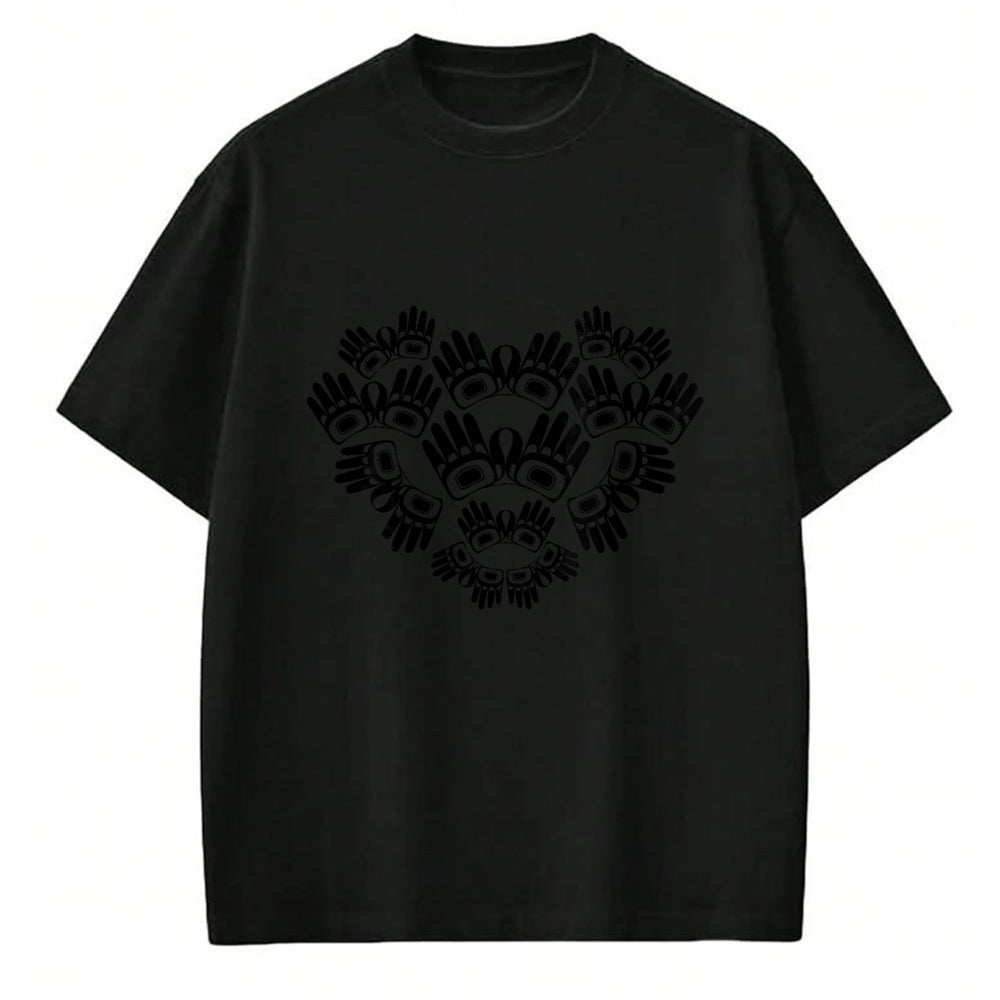 Native American T-Shirts, Vintage Native American Unisex T-Shirt/Hoodie/Sweatshirt HLT00 - Orange Hand MMIW Awareness Indigenous Woman Stolen Sisters
