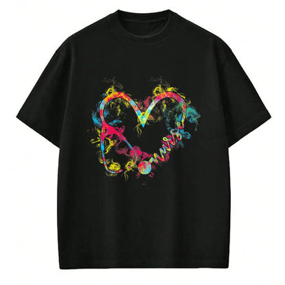Funny Nurse Shirt, Nurse Unisex T-Shirt/Hoodie/Sweatshirt HLT00 - Nurse 365 Nurse Flaming Heart T-Shirt