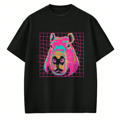 Cute Capybara Shirt, Funny Capybara Unisex T-Shirt/Hoodie/Sweatshirt HLT00 - Capybara Retro Art Long Sleeve T-Shirt