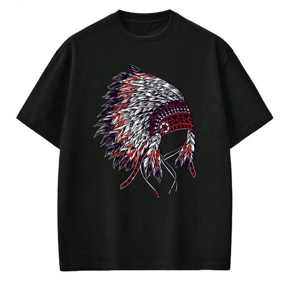 Native American T-Shirts, Vintage Native American Unisex T-Shirt/Hoodie/Sweatshirt HLT00 - Indian Headdress - Native American Roots Indigenous