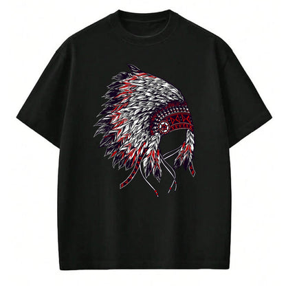 Native American T-Shirts, Vintage Native American Unisex T-Shirt/Hoodie/Sweatshirt HLT00 - Indian Headdress - Native American Roots Indigenous