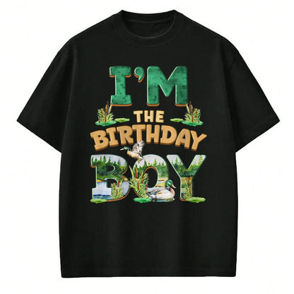 Gift for Dad Shirt, Funny Dad Unisex T-Shirt/Hoodie/Sweatshirt HLT00 – Im The Birthday Boy One Lucky Duck 1st First Family Party T-Shirt