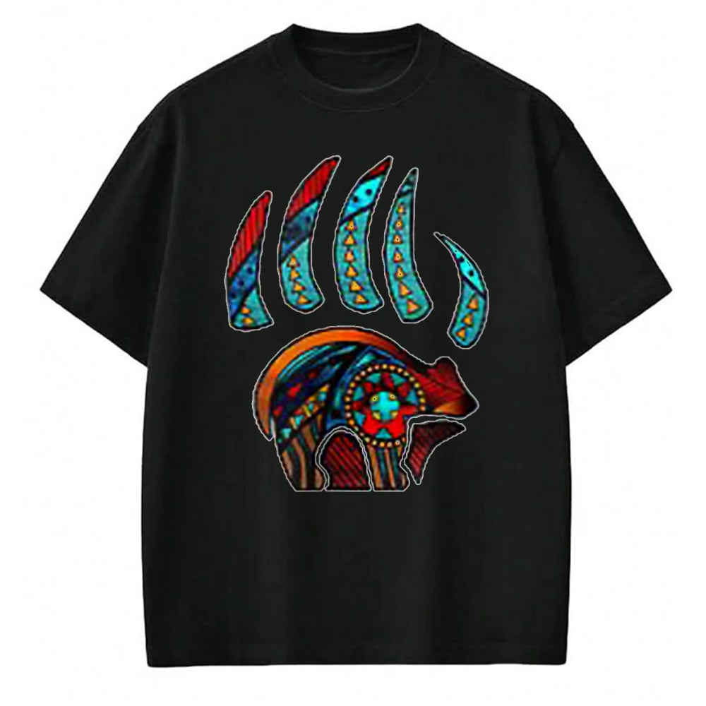 Native American T-Shirts, Vintage Native American Unisex T-Shirt/Hoodie/Sweatshirt HLT00 - Native American Bear Claw