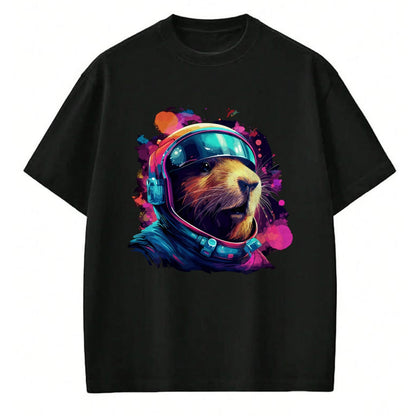 Cute Capybara Shirt, Funny Capybara Unisex T-Shirt/Hoodie/Sweatshirt HLT00 - Funny Capybara Galaxy Tee, Shirt For Women Men Kids Long Sleeve T-Shirt