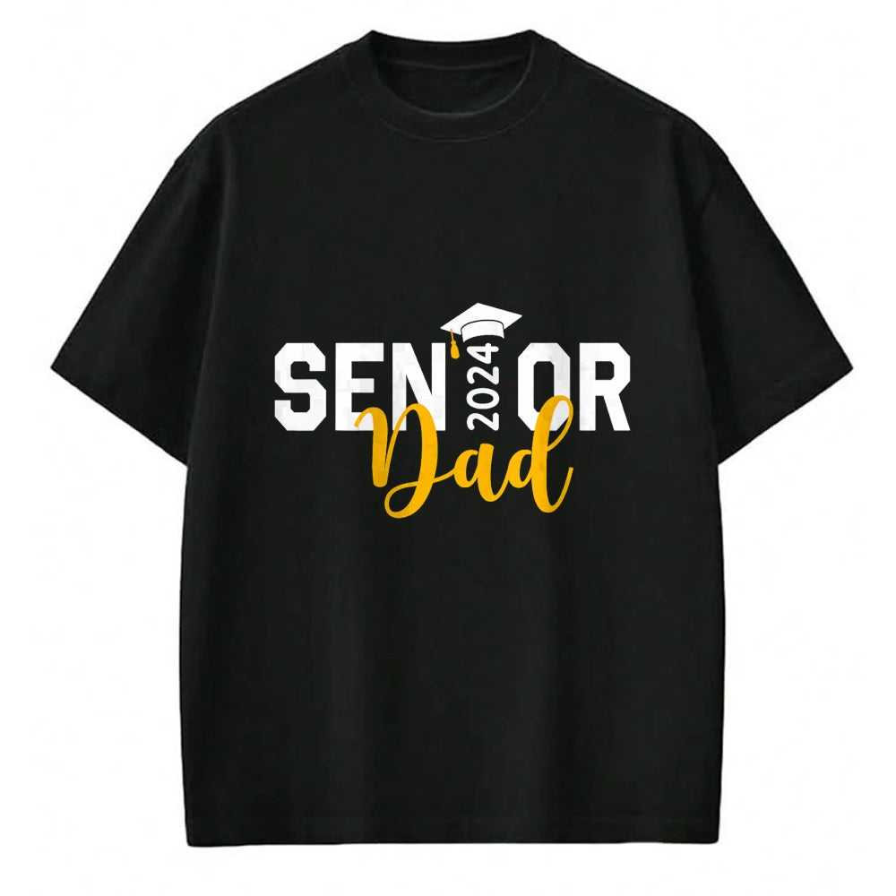 Gift for Dad Shirt, Funny Dad Unisex T-Shirt/Hoodie/Sweatshirt HLT00 – Proud Senior Dad 2024 Senior 2024 Dad Class Of 2024 Father T-Shirt