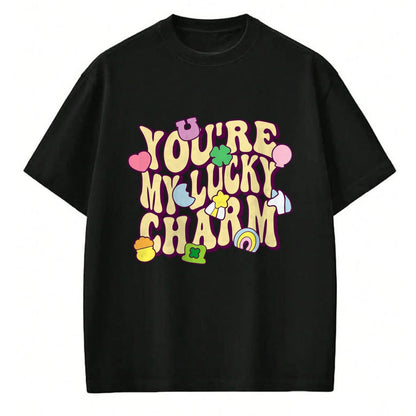 Gift for Mom Shirt, Funny Mom Unisex T-Shirt/Hoodie/Sweatshirt HLT00 - Groovy You_re My Lucky Charm Feeling Lucky St.Patrick_ Day T-Shirt