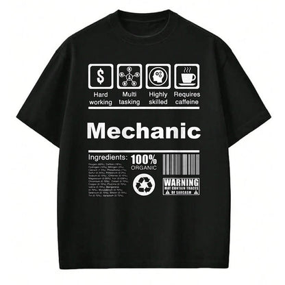 Best Mechanic Life Shirt, Funny Mechanic UnisexT-Shirt/Hoodie/Sweatshirt HLT00 - Mechanic Funny Nutritional Facts - For Mechanics T-Shirt
