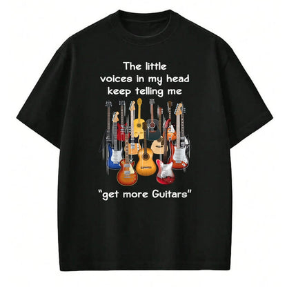 Guitar Lover Shirt, Funny Guitar UnisexT-Shirt/Hoodie/Sweatshirt HLT00 - The Voices in My Head Keep Telling Me to Get More Guitars T-Shirt