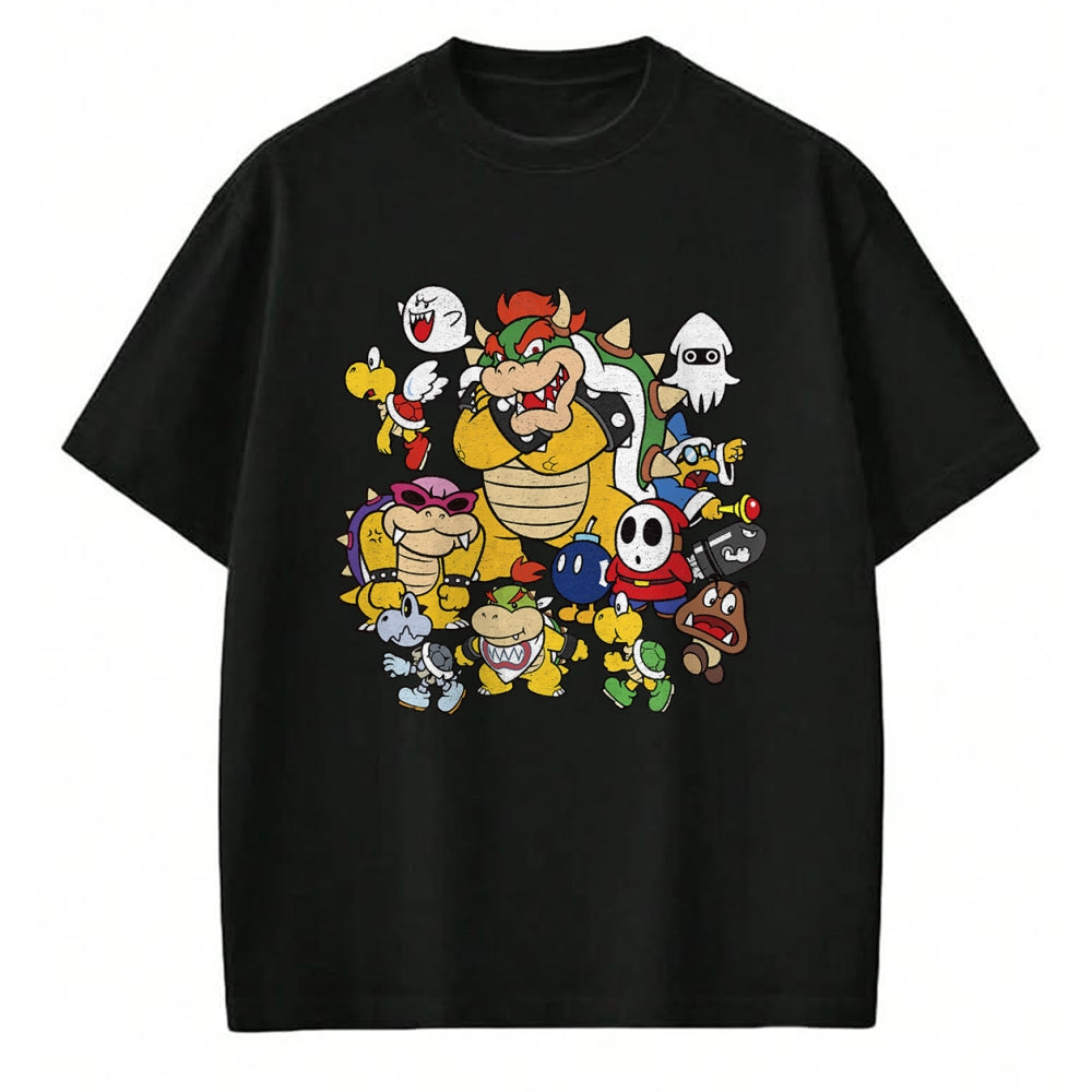 Best Wife Shirt, Wife and Husband Unisex T-Shirt/Hoodie/Sweatshirt HLT00 - Nintendo Super Mario Bowser Enemy Group Shot T-Shirt (1)