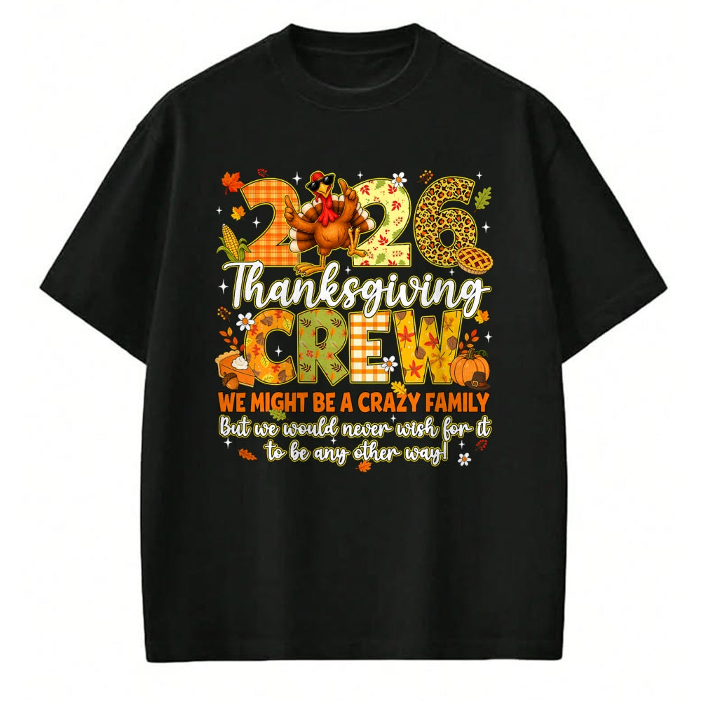 Best Thanksgiving Family Shirt , Funny Thanksgiving UnisexT-Shirt/Hoodie/Sweatshirt HLT00 - Family Thanksgiving 2026 Thanksgiving Crew Turkey Matching T-Shirt (2)