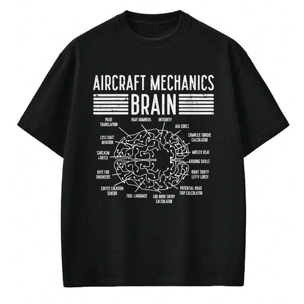 Best Mechanic Life Shirt, Funny Mechanic UnisexT-Shirt/Hoodie/Sweatshirt HLT00 - Aircraft Mechanic Limited Edition - Aircraft Mechanics Brain Fun Airplane Maintenance Men Women T-Shirt