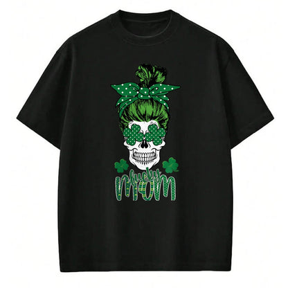 Gift for Mom Shirt, Funny Mom Unisex T-Shirt/Hoodie/Sweatshirt HLT00 - Lucky Mom Shamrock St. Patricks Day Rainbow Saint Paddys T-Shirt