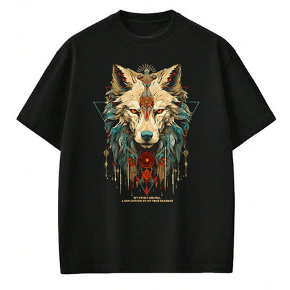 Native American T-Shirts, Vintage Native American Unisex T-Shirt/Hoodie/Sweatshirt HLT00 - Wolf Spirit Animal Sacred Shaman Native American Clan