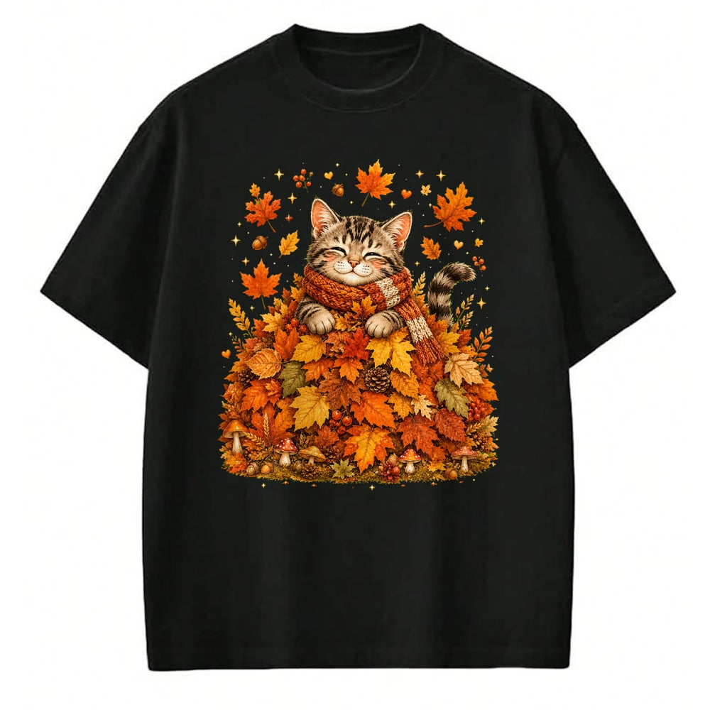 Best Thanksgiving Family Shirt , Funny Thanksgiving UnisexT-Shirt/Hoodie/Sweatshirt HLT00 - Pumpkin Season Autumn Kitten Lover Cute Fall Cat T-Shirt