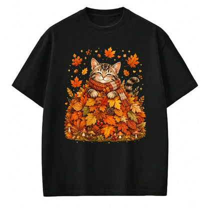 Best Thanksgiving Family Shirt , Funny Thanksgiving UnisexT-Shirt/Hoodie/Sweatshirt HLT00 - Pumpkin Season Autumn Kitten Lover Cute Fall Cat T-Shirt