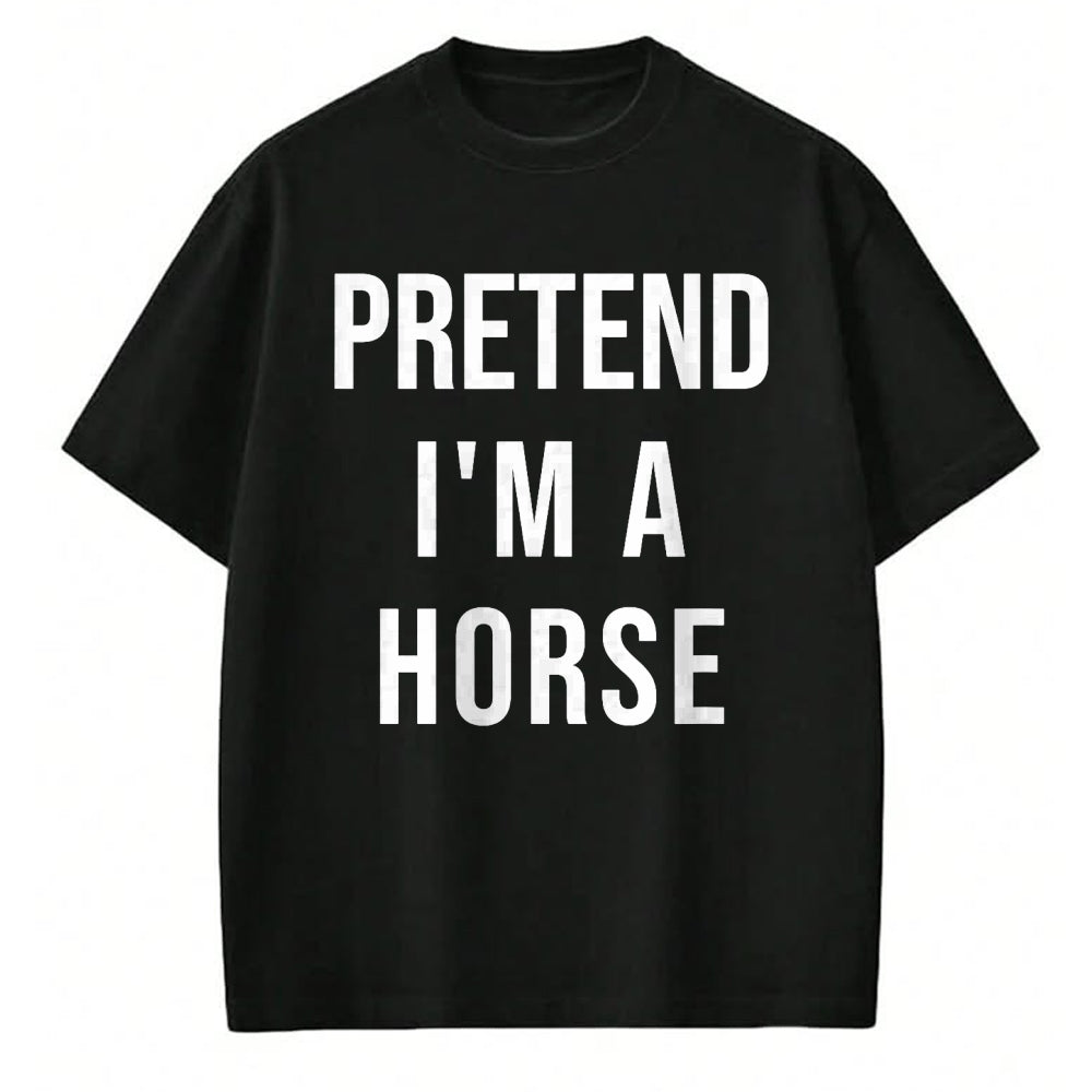 Best Horse Lover Shirt , Funny Horse UnisexT-Shirt/Hoodie/Sweatshirt HLT00 - Lazy Halloween Pretend I_m A Horse Costume Funny Party T-Shirt