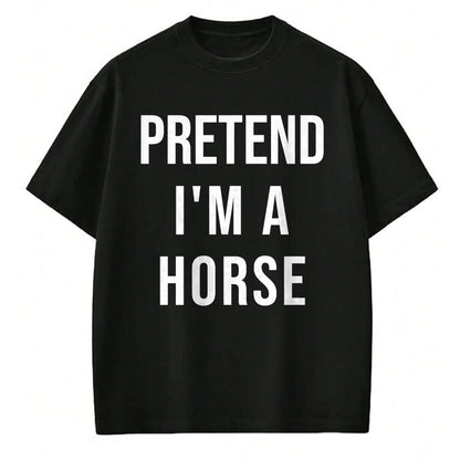 Best Horse Lover Shirt , Funny Horse UnisexT-Shirt/Hoodie/Sweatshirt HLT00 - Lazy Halloween Pretend I_m A Horse Costume Funny Party T-Shirt